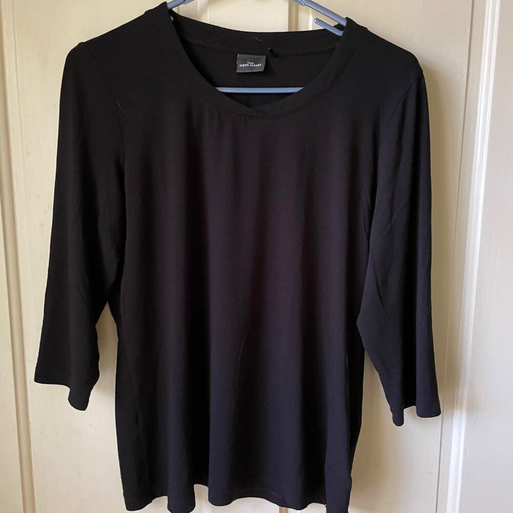 Your Sixth Sense Three Quarter Sleeve Black Tee